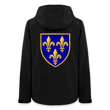 fleurs de lys - Veste softshell femme recyclée Stanley/Stella - noir - Dos - AI Model Female 172 light (172cm)