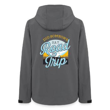 Road trip - Women’s Recycled Softshell Jacket by Stanley/Stella - anthracite - Back - AI Model Female 172 light (172cm)
