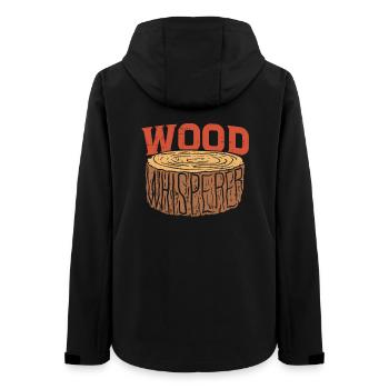 Axt Holzfäller Waldarbeiter - Frauen Recycelte Softshelljacke von Stanley/Stella - Schwarz - Hinten - AI Model Female 172 light (172cm)