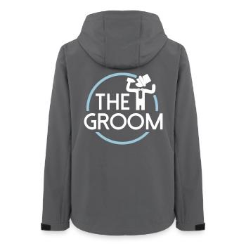 Groom - Frauen Recycelte Softshelljacke von Stanley/Stella - Anthrazit - Hinten - AI Model Female 172 light (172cm)