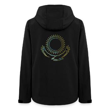 Kazakhstan Adler noble - Women’s Recycled Softshell Jacket by Stanley/Stella - black - Back - AI Model Female 172 light (172cm)