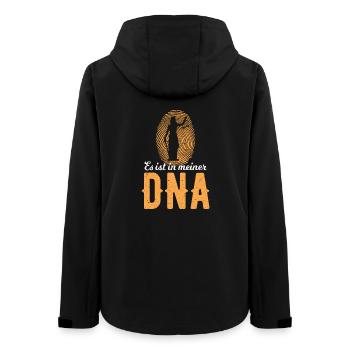 Justiz DNA Justitia Gerechtigkeit Anwalt Richter - Frauen Recycelte Softshelljacke von Stanley/Stella - Schwarz - Hinten - AI Model Female 172 light (172cm)