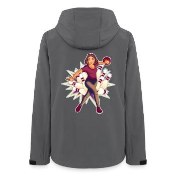 Bowling Queen - Design - Veste softshell femme recyclée Stanley/Stella - charbon - Dos - AI Model Female 172 light (172cm)
