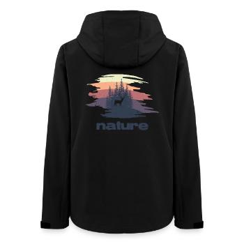 Nature - Design - Women’s Recycled Softshell Jacket by Stanley/Stella - black - Back - AI Model Female 172 light (172cm)