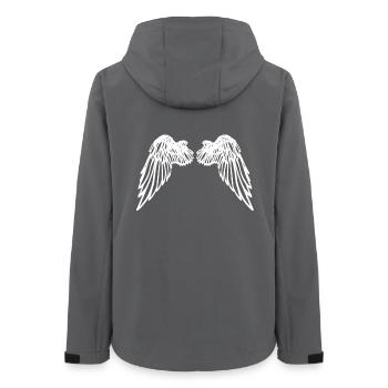 ailes d'ange - Veste softshell femme recyclée Stanley/Stella - charbon - Dos - AI Model Female 172 light (172cm)