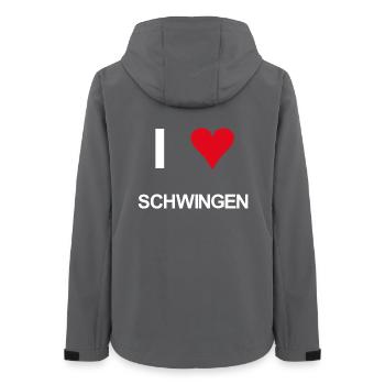I love schwingen - Frauen Recycelte Softshelljacke von Stanley/Stella - Anthrazit - Hinten - AI Model Female 172 light (172cm)
