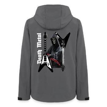 Musik Heavy Metal Black Metal deaht metal Skull - Frauen Recycelte Softshelljacke von Stanley/Stella - Anthrazit - Hinten - AI Model Female 172 light (172cm)