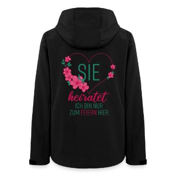 Braut Junggesellin Hochzeit Party Trauzeugen - Frauen Recycelte Softshelljacke von Stanley/Stella - Schwarz - Hinten - AI Model Female 172 light (172cm)
