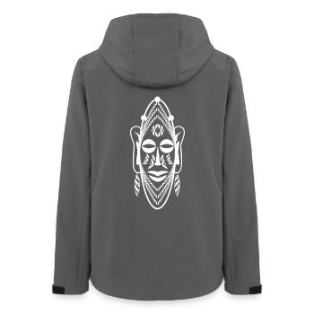 Afrikanische Maske - Stammes Rituale - Symbol - Frauen Recycelte Softshelljacke von Stanley/Stella - Anthrazit - Hinten - AI Model Female 172 light (172cm)