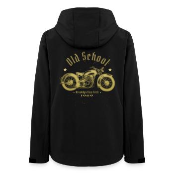 Vieux motard de la vieille école 1969 - Veste softshell femme recyclée Stanley/Stella - noir - Dos - AI Model Female 172 light (172cm)