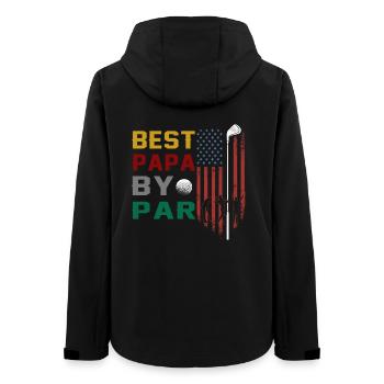 bester papa von par lustigem golf - Frauen Recycelte Softshelljacke von Stanley/Stella - Schwarz - Hinten - AI Model Female 172 light (172cm)