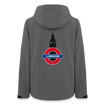 london tower england brexit uk big ben trip trip - Women’s Recycled Softshell Jacket by Stanley/Stella - anthracite - Back - AI Model Female 172 light (172cm)