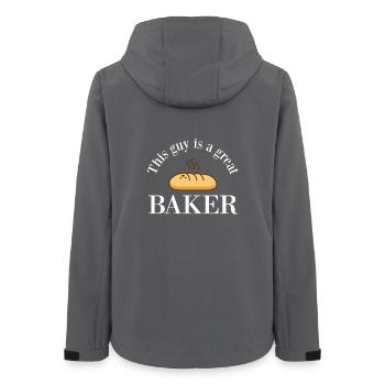 This guy is a great baker - bakery - Women’s Recycled Softshell Jacket by Stanley/Stella - anthracite - Back - AI Model Female 172 light (172cm)