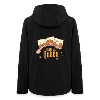 Nap Queen - Women’s Recycled Softshell Jacket by Stanley/Stella - black - Back - AI Model Female 172 light (172cm)