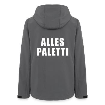 Alles Paletti - Frauen Recycelte Softshelljacke von Stanley/Stella - Anthrazit - Hinten - AI Model Female 172 light (172cm)