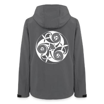 Natursymbol - Frauen Recycelte Softshelljacke von Stanley/Stella - Anthrazit - Hinten - AI Model Female 172 light (172cm)