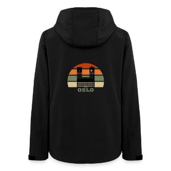Oslo City Skyline Norvège Landmark - Veste softshell femme recyclée Stanley/Stella - noir - Dos - AI Model Female 172 light (172cm)