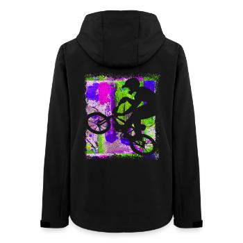 Vélo BMX - BMX riding - BMX bike - BMX rider - Veste softshell femme recyclée Stanley/Stella - noir - Dos - AI Model Female 172 light (172cm)