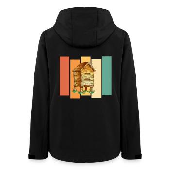 Apiculteurs abeilles - Veste softshell femme recyclée Stanley/Stella - noir - Dos - AI Model Female 172 light (172cm)