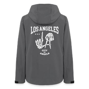 los angeles la city of angels - Women’s Recycled Softshell Jacket by Stanley/Stella - anthracite - Back - AI Model Female 172 light (172cm)