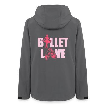 Ballett - Frauen Recycelte Softshelljacke von Stanley/Stella - Anthrazit - Hinten - AI Model Female 172 light (172cm)