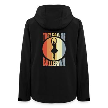 Children's ballet - Women’s Recycled Softshell Jacket by Stanley/Stella - black - Back - AI Model Female 172 light (172cm)