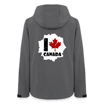 Canada - Women’s Recycled Softshell Jacket by Stanley/Stella - anthracite - Back - AI Model Female 172 light (172cm)