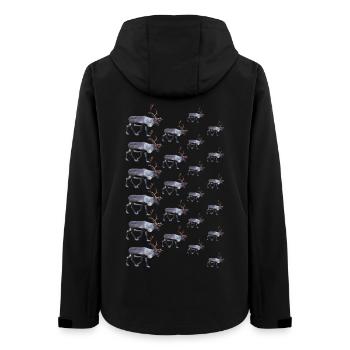 Rentier - Frauen Recycelte Softshelljacke von Stanley/Stella - Schwarz - Hinten - AI Model Female 172 light (172cm)