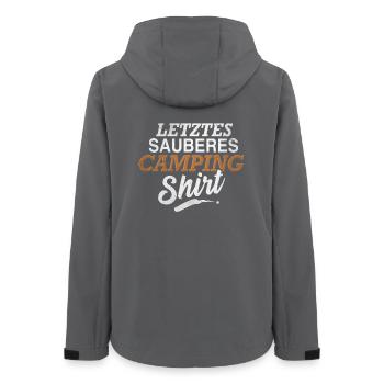 Letztes Sauberes Camping Shirt - Frauen Recycelte Softshelljacke von Stanley/Stella - Anthrazit - Hinten - AI Model Female 172 light (172cm)