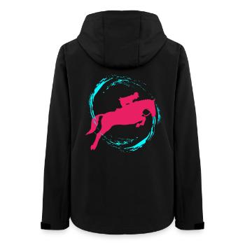 Reiten - Frauen Recycelte Softshelljacke von Stanley/Stella - Schwarz - Hinten - AI Model Female 172 light (172cm)