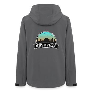 Nashville Tennessee USA Skyline Souvenir - Frauen Recycelte Softshelljacke von Stanley/Stella - Anthrazit - Hinten - AI Model Female 172 light (172cm)