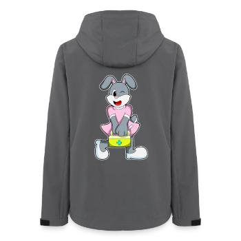 Häschen Krankenschwester Erste-Hilfe-Kasten - Frauen Recycelte Softshelljacke von Stanley/Stella - Anthrazit - Hinten - AI Model Female 172 light (172cm)
