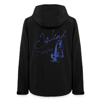 WINDSURFING - Cadeau SURFER WINDSURFER - Veste softshell femme recyclée Stanley/Stella - noir - Dos - AI Model Female 172 light (172cm)