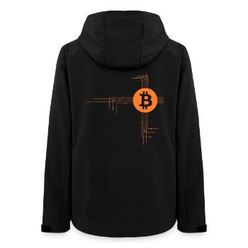 Bitcoin - Frauen Recycelte Softshelljacke von Stanley/Stella - Schwarz - Hinten - AI Model Female 172 light (172cm)
