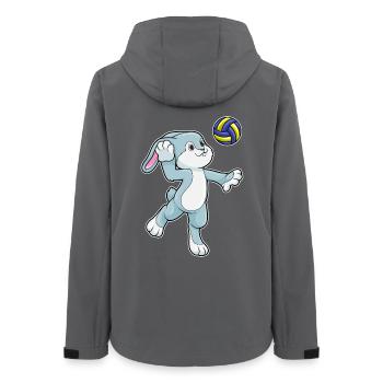 Joueur de volley-ball Bunny Volley-ball - Veste softshell femme recyclée Stanley/Stella - charbon - Dos - AI Model Female 172 light (172cm)