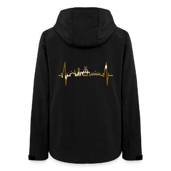 Bochum Battement de Coeur Bochumer Skyline Natale Ruhrpott - Veste softshell femme recyclée Stanley/Stella - noir - Dos - AI Model Female 172 light (172cm)
