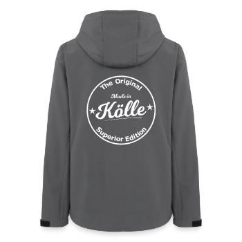 Made in Köln - Veste softshell femme recyclée Stanley/Stella - charbon - Dos - AI Model Female 172 light (172cm)