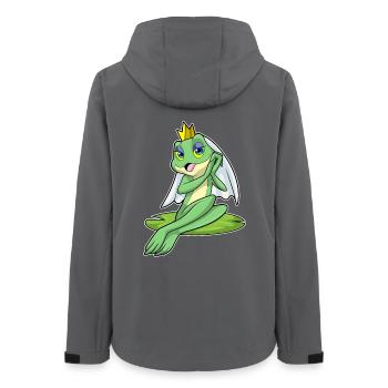 Frosch Braut Schleier Hochzeit - Frauen Recycelte Softshelljacke von Stanley/Stella - Anthrazit - Hinten - AI Model Female 172 light (172cm)