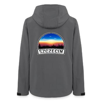 Stettin Polen Skyline Vintage Sunset Travel Souv - Frauen Recycelte Softshelljacke von Stanley/Stella - Anthrazit - Hinten - AI Model Female 172 light (172cm)