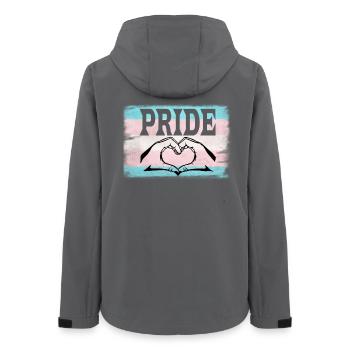 Transgender Pride - Frauen Recycelte Softshelljacke von Stanley/Stella - Anthrazit - Hinten - AI Model Female 172 light (172cm)