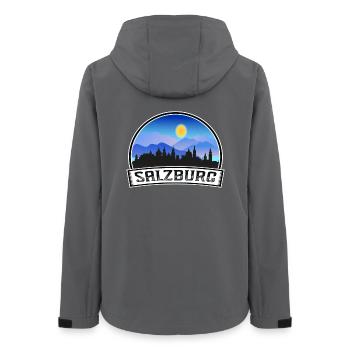 Salzbourg Autriche Skyline Vintage Sunset Travel Sou - Veste softshell femme recyclée Stanley/Stella - charbon - Dos - AI Model Female 172 light (172cm)
