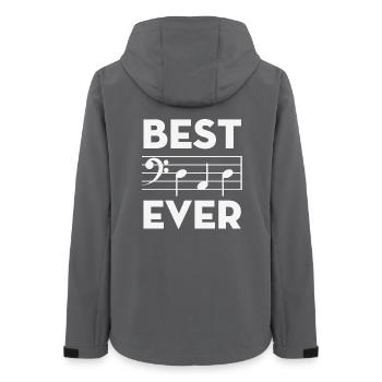 Meilleurs accords de notes musicales de papa - Veste softshell femme recyclée Stanley/Stella - charbon - Dos - AI Model Female 172 light (172cm)