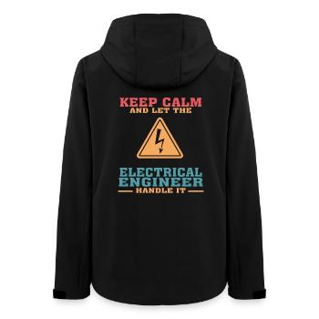 Lustiges Elektrotechnik-Zitat für Elektrotechnik - Frauen Recycelte Softshelljacke von Stanley/Stella - Schwarz - Hinten - AI Model Female 172 light (172cm)