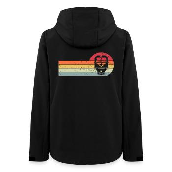 Bahn - Frauen Recycelte Softshelljacke von Stanley/Stella - Schwarz - Hinten - AI Model Female 172 light (172cm)