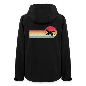 Flugzeug - Frauen Recycelte Softshelljacke von Stanley/Stella - Schwarz - Hinten - AI Model Female 172 light (172cm)