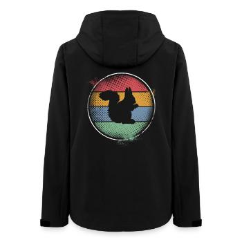 Eichhörnchen - Frauen Recycelte Softshelljacke von Stanley/Stella - Schwarz - Hinten - AI Model Female 172 light (172cm)