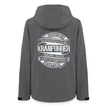 Kranführer - Frauen Recycelte Softshelljacke von Stanley/Stella - Anthrazit - Hinten - AI Model Female 172 light (172cm)