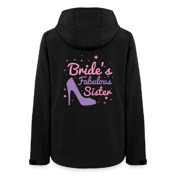 Bride’s Fabulous Sister - Women’s Recycled Softshell Jacket by Stanley/Stella - black - Back - AI Model Female 172 light (172cm)
