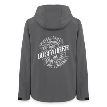 Busfahrer - Frauen Recycelte Softshelljacke von Stanley/Stella - Anthrazit - Hinten - AI Model Female 172 light (172cm)