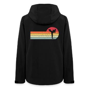 Karate - Frauen Recycelte Softshelljacke von Stanley/Stella - Schwarz - Hinten - AI Model Female 172 light (172cm)